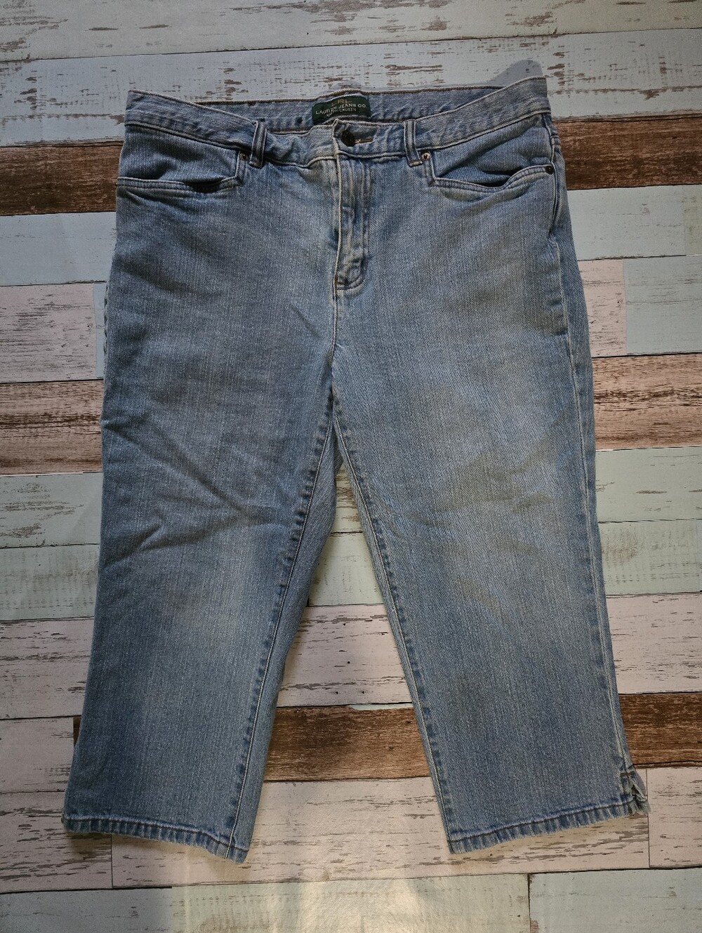 Ralph Lauren Light Blue Denim Capris